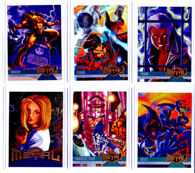 1995 Fleer Marvel Metal Base & Promo Cards You Pick, Complete Your Set NM/MT