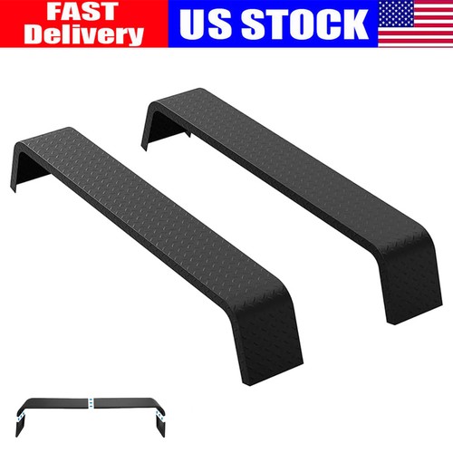 (2) Diamond Tread Plate Double Tandem Axle Trailer Fenders 10-1/4"x72-7/8"x13"