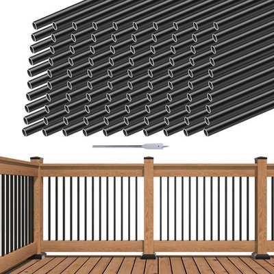 Muzata 100 Pack 26 Inch Aluminum Deck Balusters
