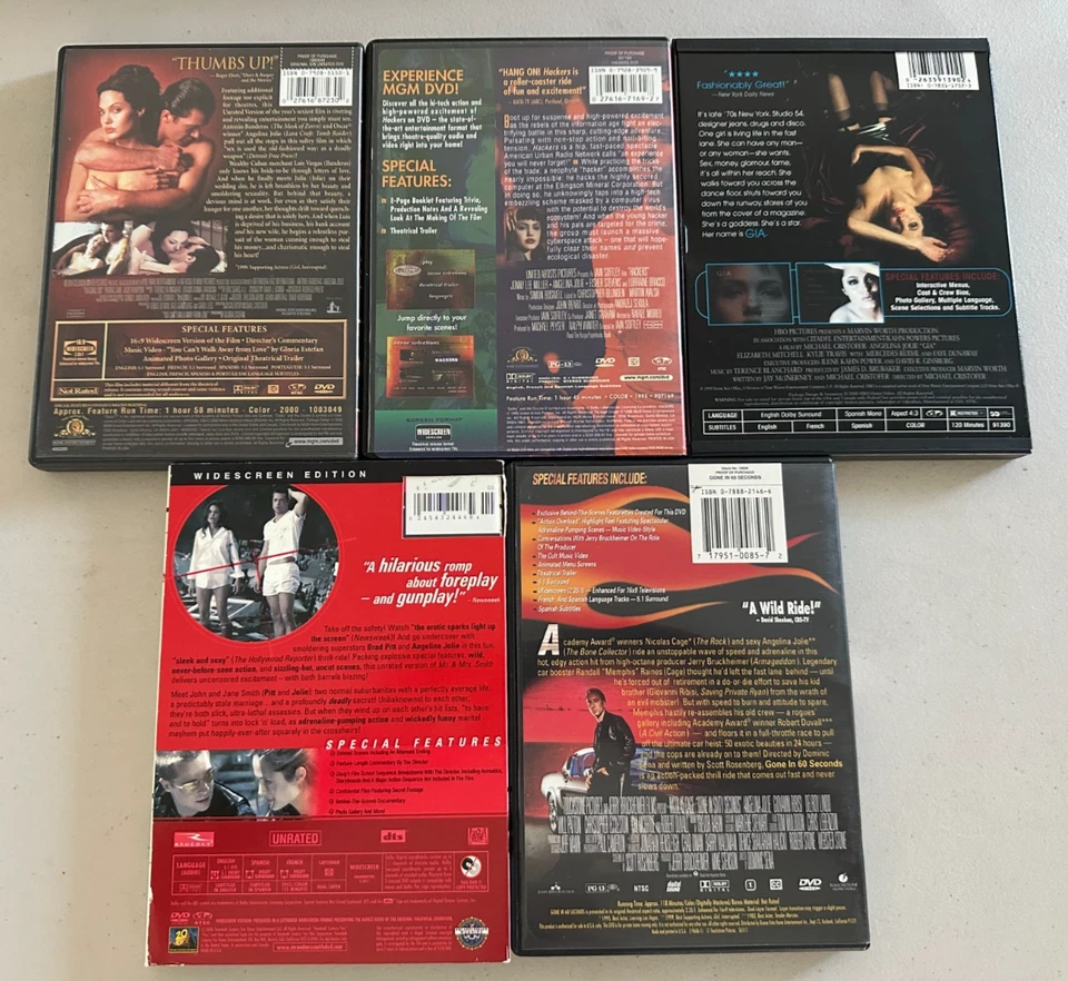 ANGELINA JOLIE ORIGINAL SIN MR & MRS SMITH HACKERS GIA GONE 60 SECS DVD LOT - Image 2 of 4