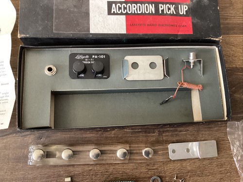 NEU NOS Lafayette 99-4528 Akkordeon Pick Up Anschluss an Amp Verstärker 1960 PA-101 - Bild 5 von 7