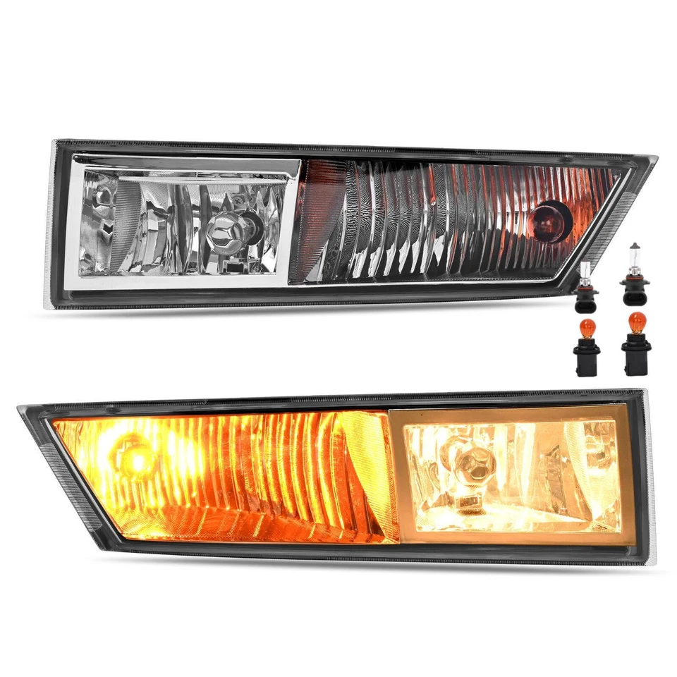 For Cadillac Escalade EXT 07-13 14 Driver & Passenger Fog Lights Turn Signal 2PC - Image 2 of 4