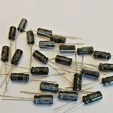 US Stock 50pcs Electrolytic Capacitors 47uF 47mfd 25V +105℃ Radial 5 x 11mm