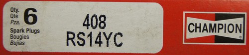 Champion Copper Plus Spark Plugs Pack of 6 New Stock No.408 RS14YC - Picture 4 of 6