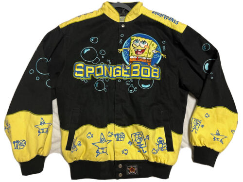 Nickelodeon Spongebob Squarepants JH Design Jacket Mens Size Small - Afbeelding 1 van 12