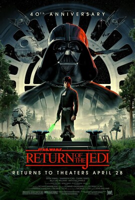 Star Wars poster - Return Of The Jedi movie poster  - 11'' x 17'' - 40th Anniv