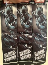 MARVEL BLACK PANTHER CREW SOCKS. 6 pairs. Brand new. Adult size 6-12