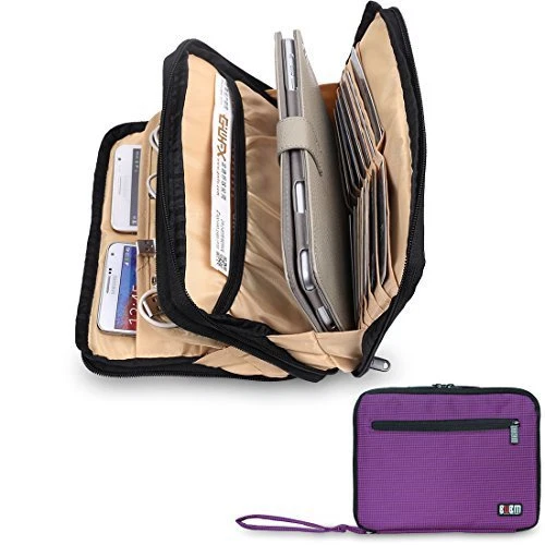 Double Layer Padded Travel Electronic Case Cubes Design Cables, Leads, Tablets - Image 2 of 2