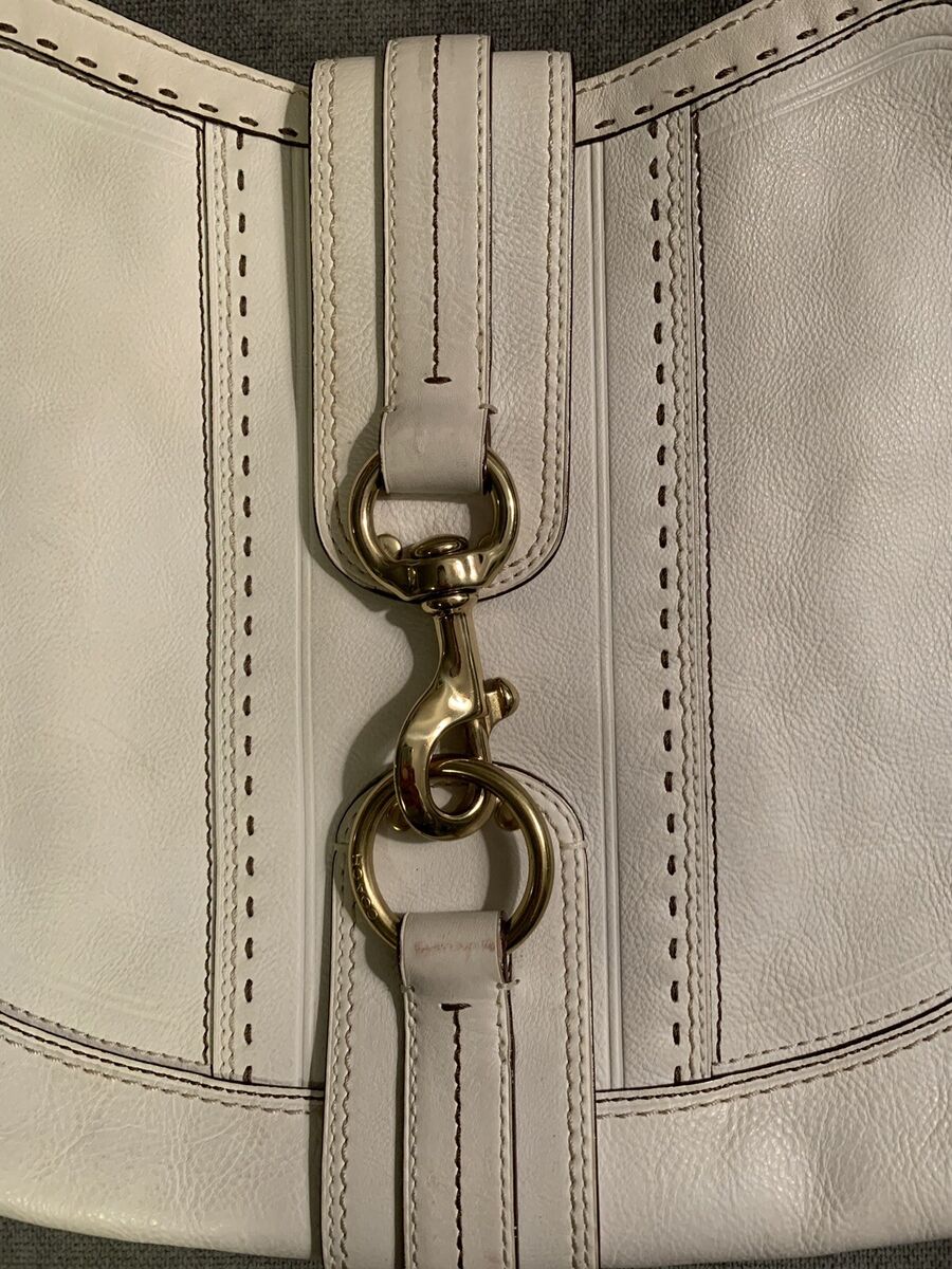 Coach Hamptons Vintage White Hobo Handbag Rare Only One On Coach Hamptons Vintage White Hobo Handbag Rare Only One On