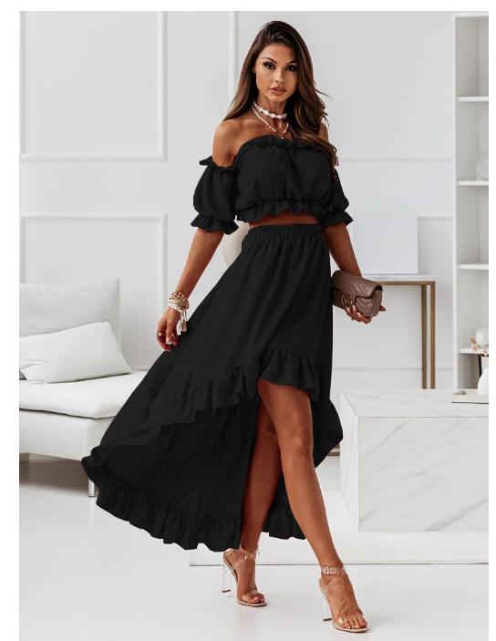トップス ANDMARY Gather frill set up ANDMARY】Gather frill set up