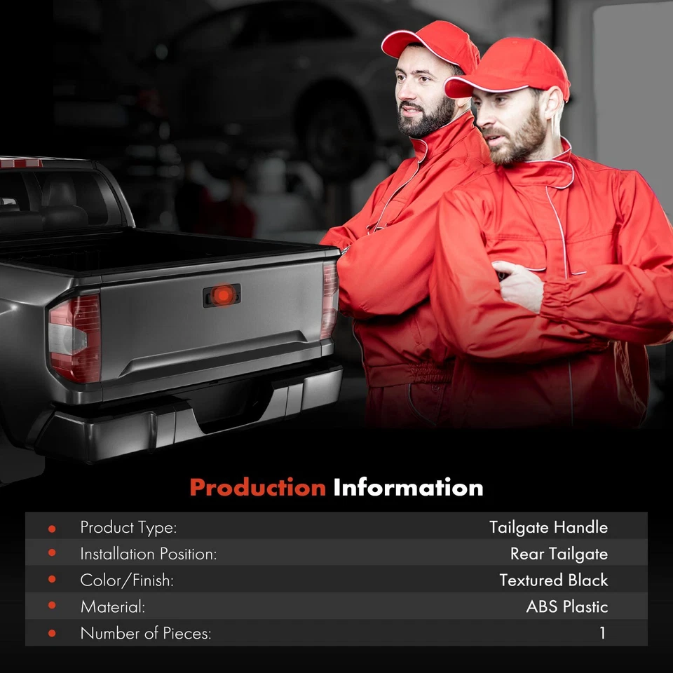 Manija de cierre de puerta levadiza negra texturizada para Nissan Pathfinder 99-04 Foto 2 de 4