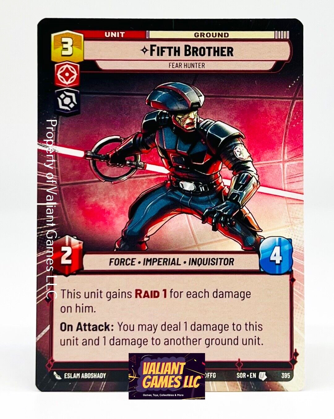 Star Wars Unlimited Fifth Brother #395 Hyperspace Spark of Rebellion