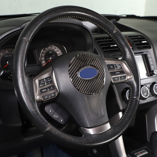 Carbon Fiber Steering Wheel Logo Emblem Ring Cover For Subaru Forester 2013-2018 - Picture 14 of 19