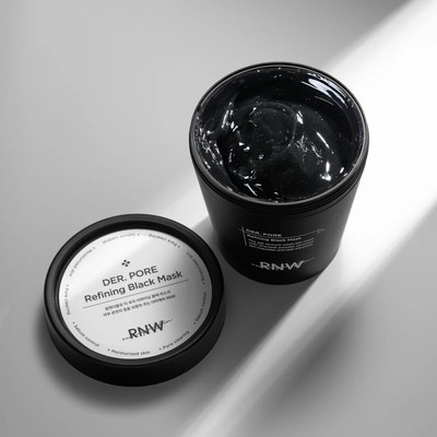 RNW DER. Porenverfeinerung schwarze Maske - 200 ml, koreanische Kosmetik, Kbeauty, Probe