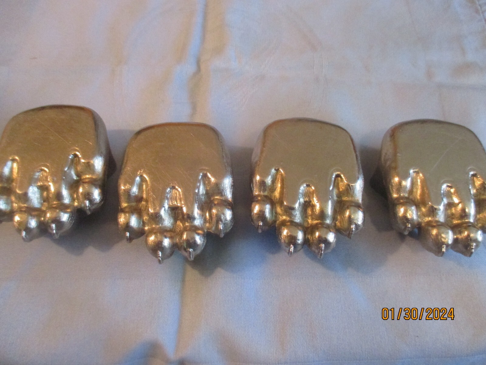 4 Fisher Wood Stove Bear Feet Paws Woodstove Grandpa Grandma Papa Mama