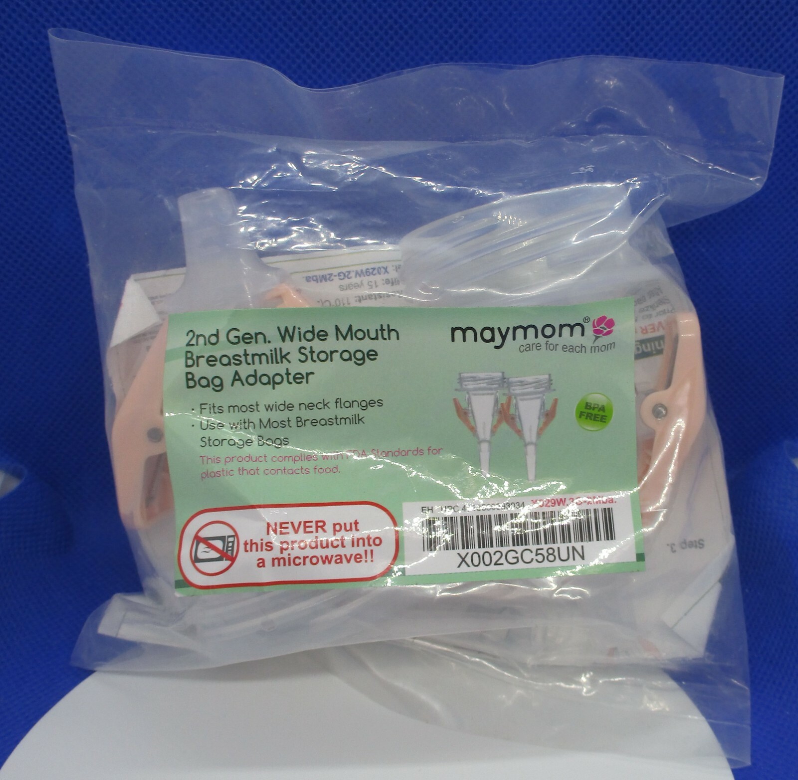MAYMOM~2nd Gen Wide Mouth Breast Milk Storage Bag Adapter