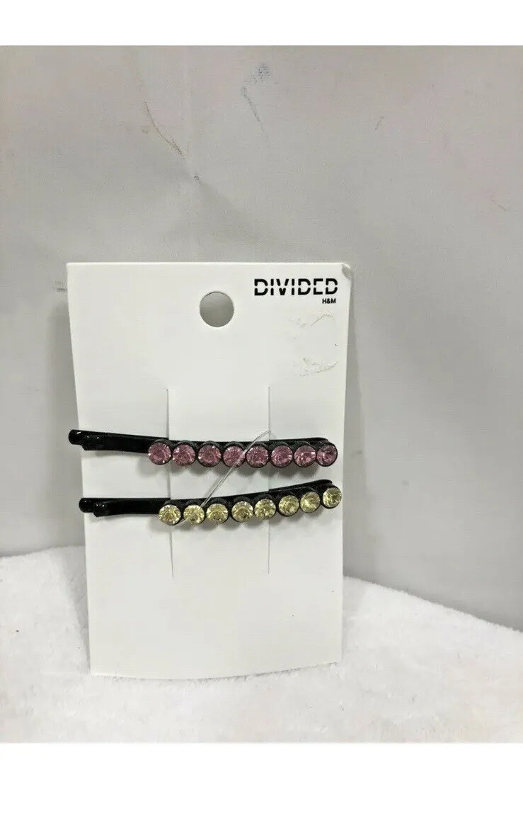 6 Divided H&M Crystal Hair Clips Fashion Temperament Hair  display picture 3