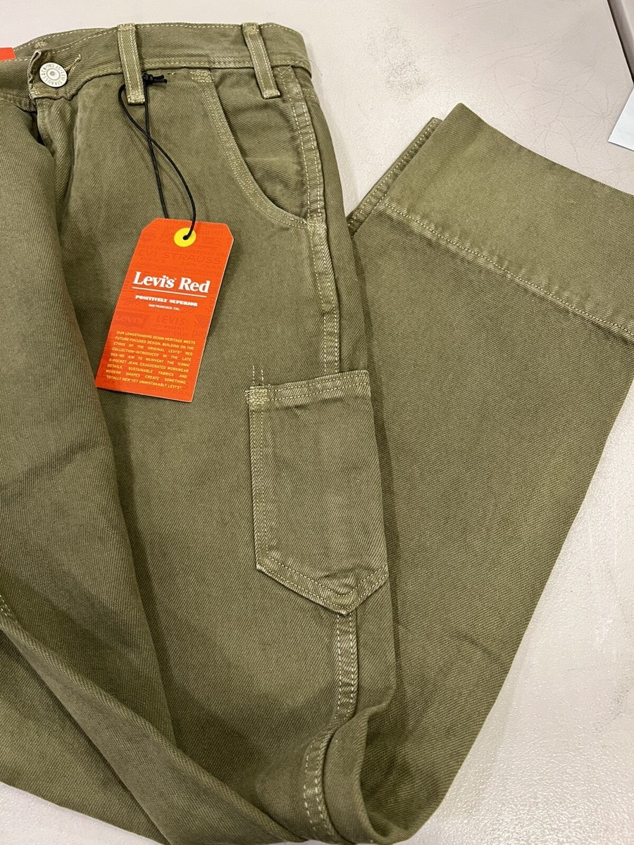 Levis Red Positively Superior 505 Utility Green Jeans Levis Red Positively Superior 505 Utility Green Jeans