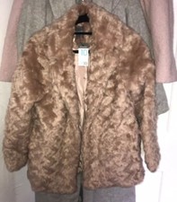 Pink Fur Coat Faux, Rare, New, Mink