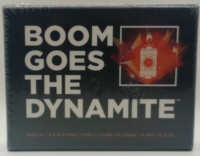 BOOM GOES THE DYNAMITE Card Game by Ok2Win, 2018 ~ Ages 8+ / 2-6 Players ~ NEW