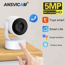WIFI Tuya Smart Camera Indoor Baby Monitor PTZ 360°  Surveillance Camera 5MP Cam