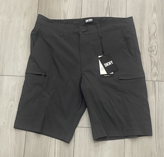 Мужские шорты DKNY Gray Tech Short, размер 30, Новая Зеландия, 69 долларов США