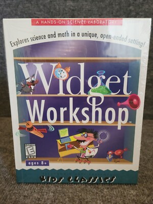 Vintage 1998 Electronic Arts WIDGET WORKSHOP CD-Rom