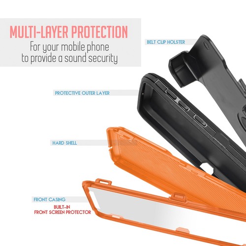 Funda con clip de cinturón de doble capa para Samsung Galaxy A24 4G/A25 5G - Imagen 51 de 67