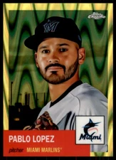 2022 Topps Chrome Platinum Anniversary Gold Lava Pablo Lopez 002/250 Miami
