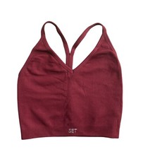 SET Active Sculptflex Ribbed V Bra in Burgundy