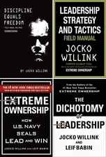 Jocko Willink 4 Books Collection Set [Extreme Ownership, Dichotomy, Discipline..