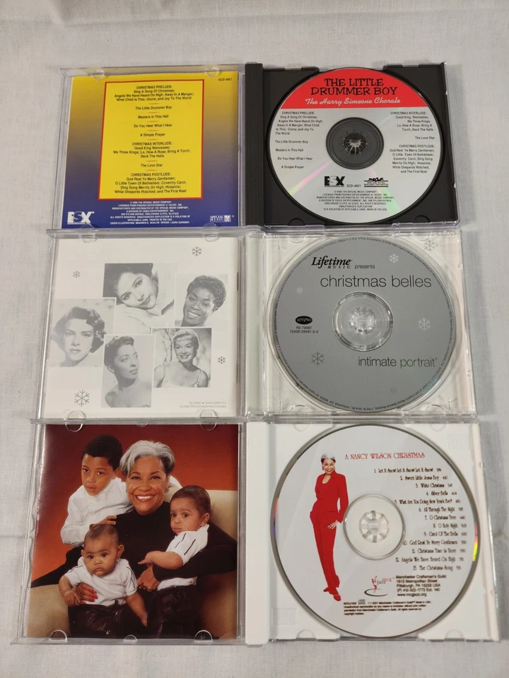 17 used Christmas CD's WHOLESALE LIQUIDATION MUSIC LOT #AA Discs EUC FREE Ship Foto 4 de 4