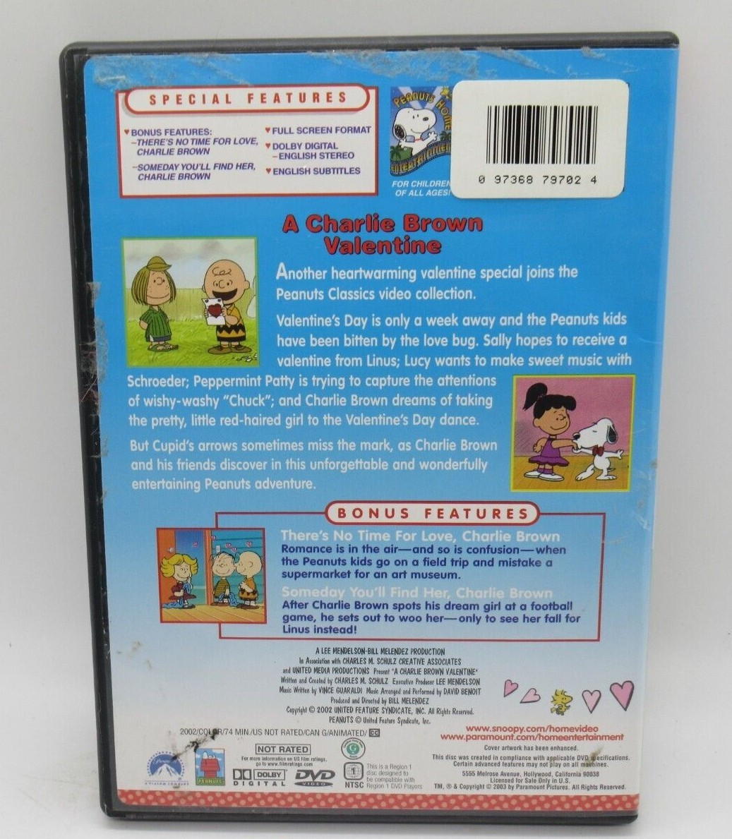 A CHARLIE BROWN VALENTINE PEANUTS CLASSIC ANIMATED DVD, SALLY LINUS