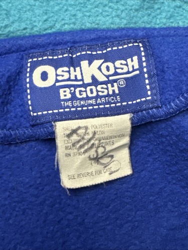 Vintage OshKosh Bgosh Youth Fleece Jacket Coat size 4 Zip up Y2K Colorful - Picture 8 of 11