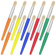 10Pcs Paint Brushes for Kids, Children Paint Brushes Toddler Large Chubby