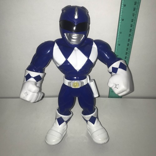Playskool Heroes Mega Mighties Power Ranger 10" Figures Black Blue and Red - Bild 7 von 12
