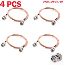 4PCS BNC Male to BNC Male 50-Ohm RG316 Coax Low Loss RF Cable Multi-Length 