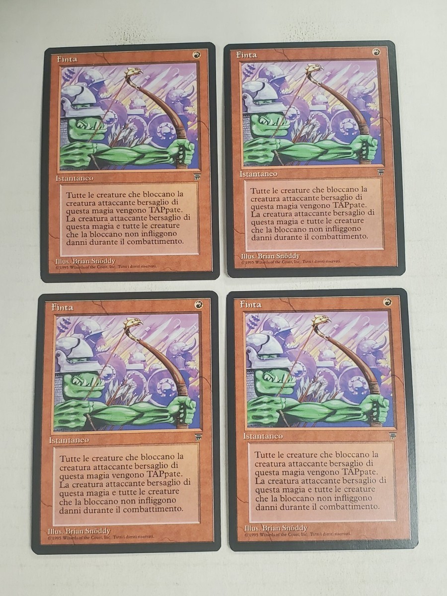 MTG Playset 4x Feint (Italian Legends/Red/C) - BGM | eBay