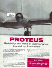 PUBLICITÉ AERONAVES DE MEXICO 1958 BRISTOL BRITANNIA PROP-JET AVEC MOTEURS PROTEUS