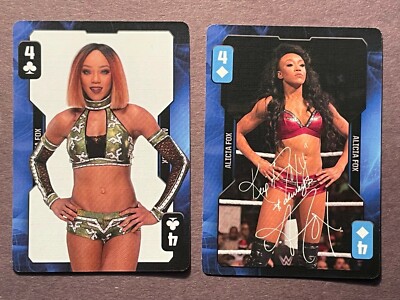 Alicia Fox 2019 WWE Evolution Playing Card Lot of 2 Different - Never Played!