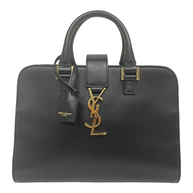 Saint Laurent 568853 Cabas Black Leather 2Way Bag 12409K83 Saint Laurent 568853 Cabas Black Leather 2Way Bag 12409K83