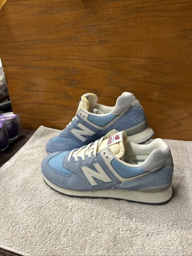 New Balance 574 Herrenschuhe Größe 11 blau/weiß