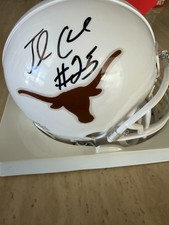 Jamaal Charles Signed Mini Helmet Tristar COA Texas Longhorns
