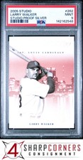 2005 STUDIO STUDIO PROOF SILVER #262 LARRY WALKER HOF #/100 POP 1 PSA 9