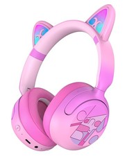 Kids Bluetooth Headphones with LED Cat Ears, Active Noise Cancelling Headphon...