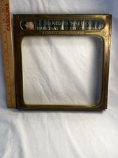 National Biscuit Company Baked NABISCO Brass & Glass Store Display Circa 1920's