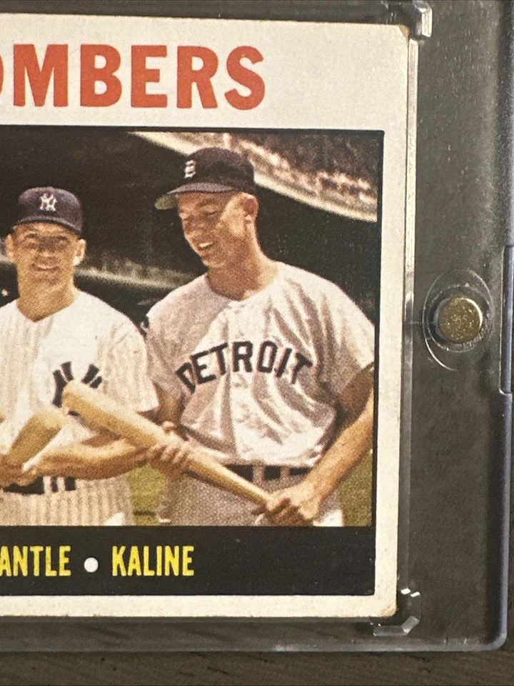 1964 Topps - Mickey Mantle, Al Kaline, Roger Maris #331 - Image 2 of 4