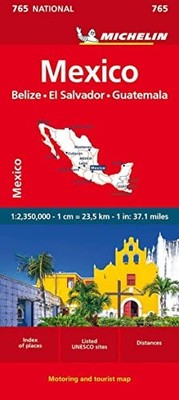 Mexico - Michelin National Map 765: Straßen- und Tourismuskarte 1:1.250.000