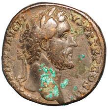 Roman Imperator Antoninus Pius Sestertius 138-161 AD