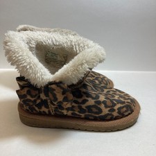 Children's Place Boots Little Girls 7 Animal Print Sherpa PLAY CONDITION